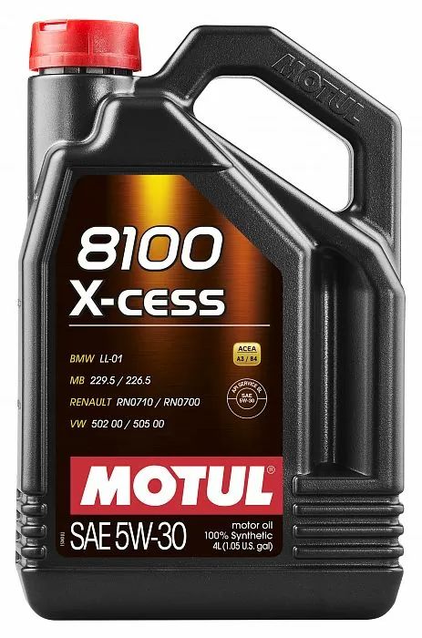 108945 MOTUL Моторное масло  8100 X-Cess 5W30, 4л