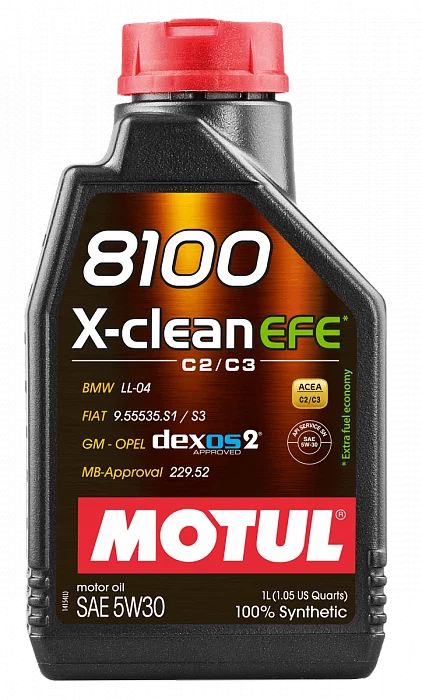 109470 MOTUL Моторное масло  8100 X-Clean EFE 5W30, 1л