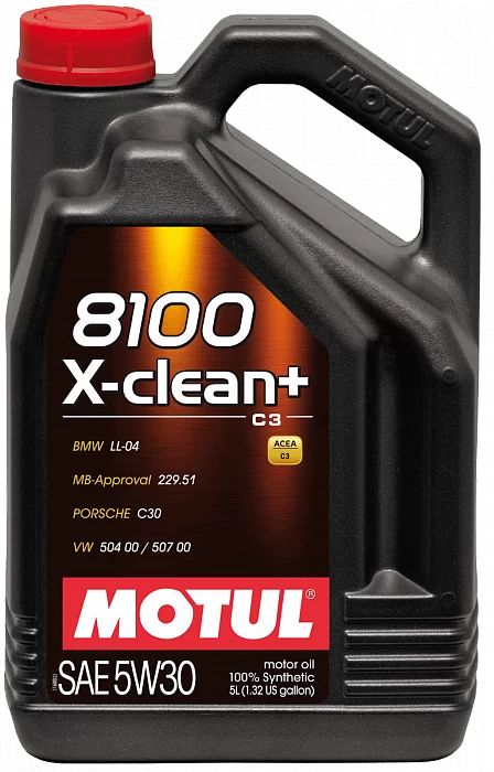 106377 MOTUL Моторное масло  8100 X-Clean+ 5W30, 5л
