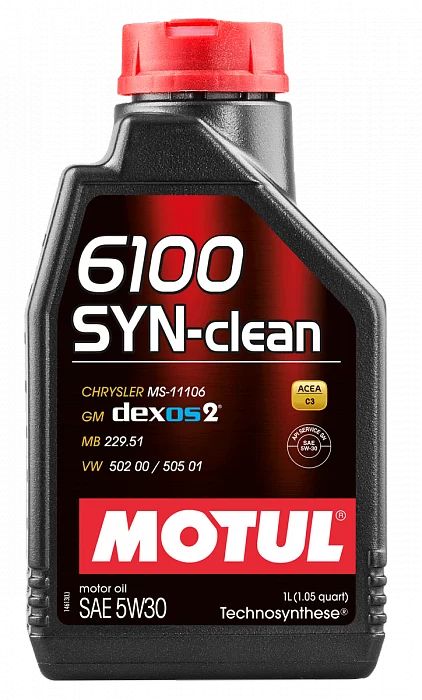 107947 MOTUL Моторное масло  6100 Syn-Clean 5W30, 1л