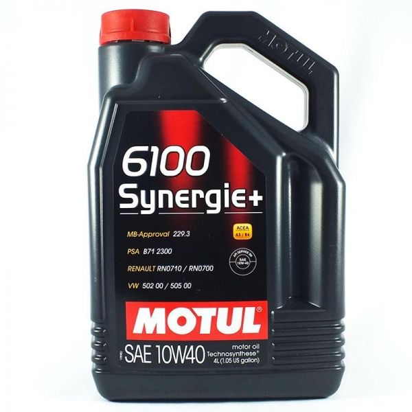 101491 MOTUL Моторное масло  6100 Synergie+ 10W40, 4л