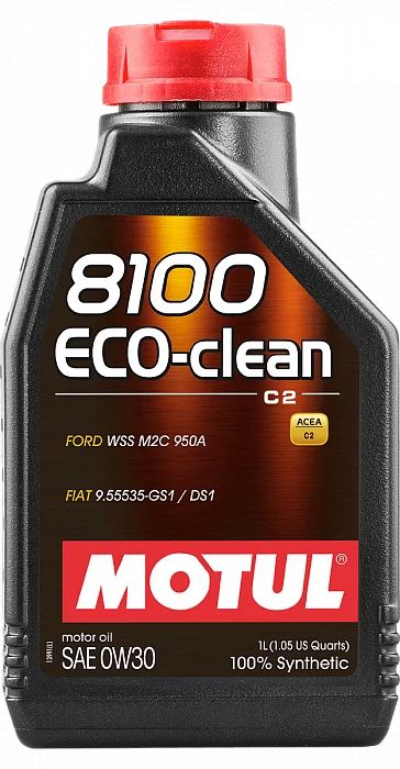 102888 MOTUL Моторное масло  8100 Eco-Сlean 0W30, 1л