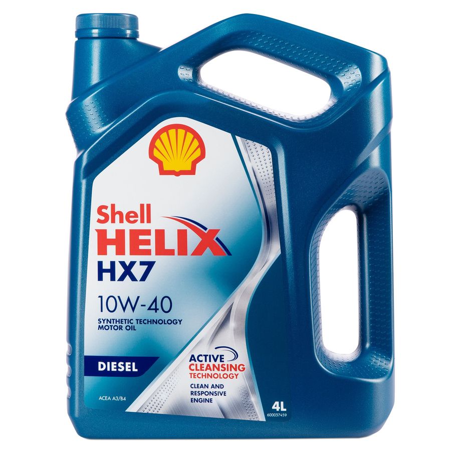 550046373 SHELL Моторное масло  Helix HX7 Diesel 10W-40, полусинтетическое, 4 л