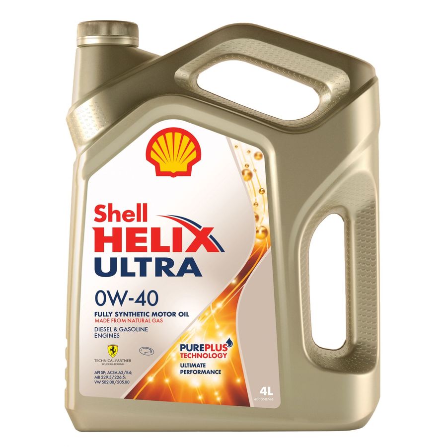 Моторное масло  Helix Ultra 0W40, 4л