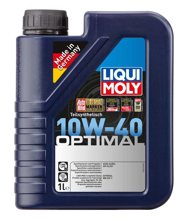 3929 LIQUI MOLY Полусинтетическое моторное масло Optimal 10W-40 1л