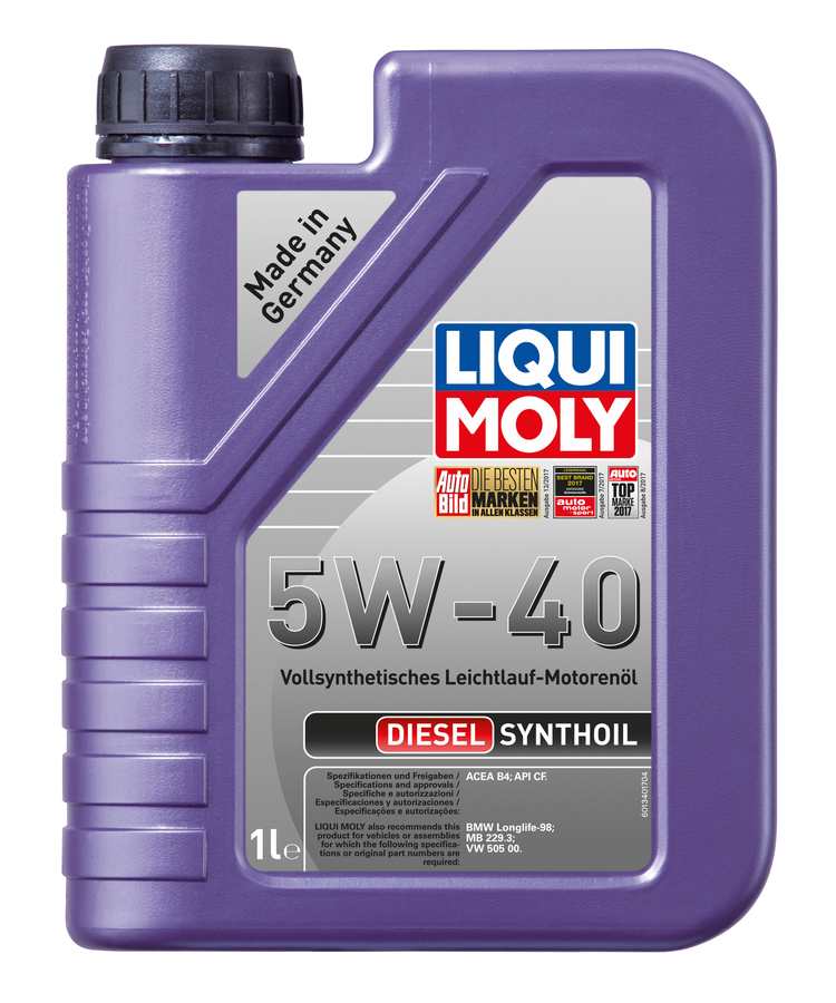 Синтетическое моторное масло Diesel Synthoil 5W-40 1л