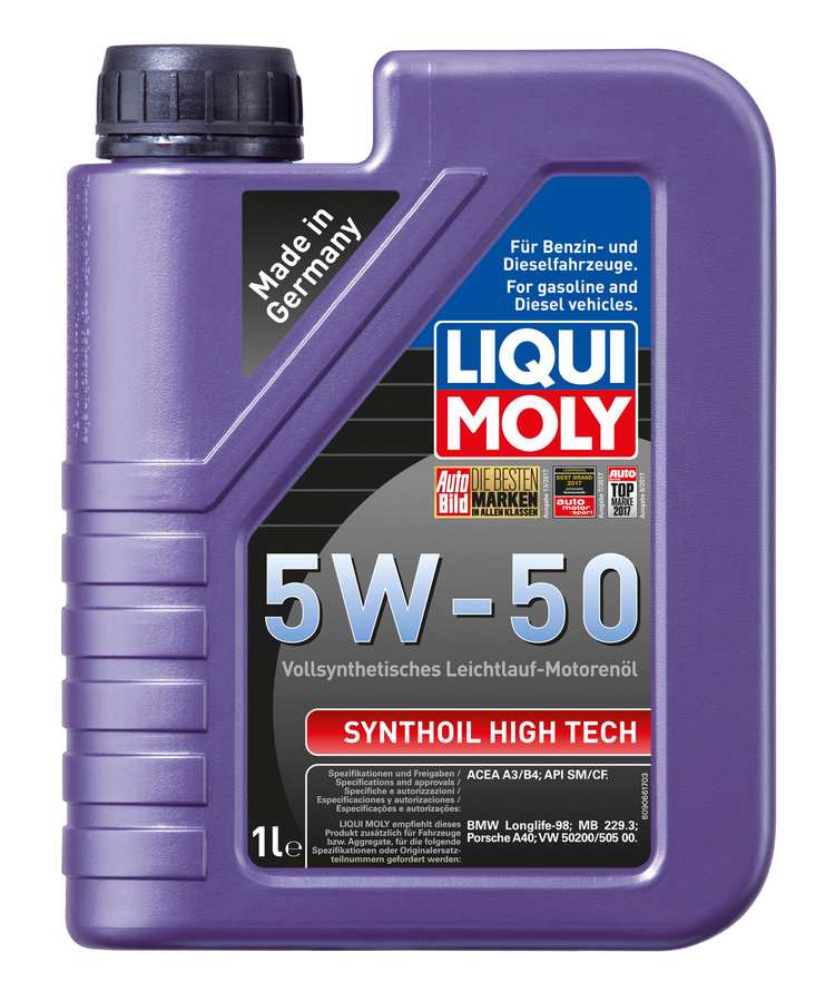 9066 LIQUI MOLY Синтетическое моторное масло Synthoil High Tech 5W-50 1л