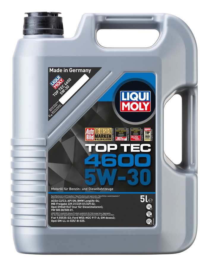 8033 LIQUI MOLY НС-синтетическое моторное масло Top Tec 4600 5W-30 5л