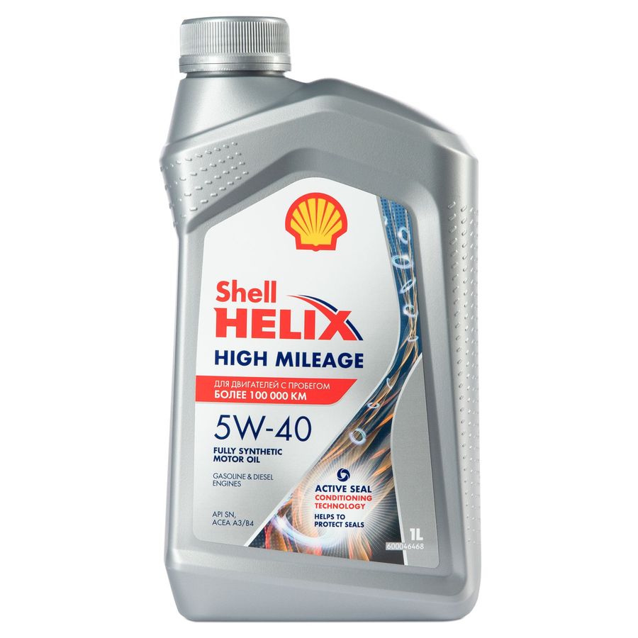 Моторное масло  Helix High Mileage 5W-40, синтетическое, 1 л
