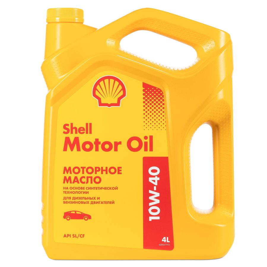 550051070 SHELL Моторное масло  Motor Oil 10W-40, полусинтетическое, 4 л