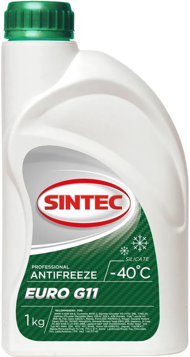 802558 SINTEC SINTEC Антифриз EURO G11 (зеленый) 1кг