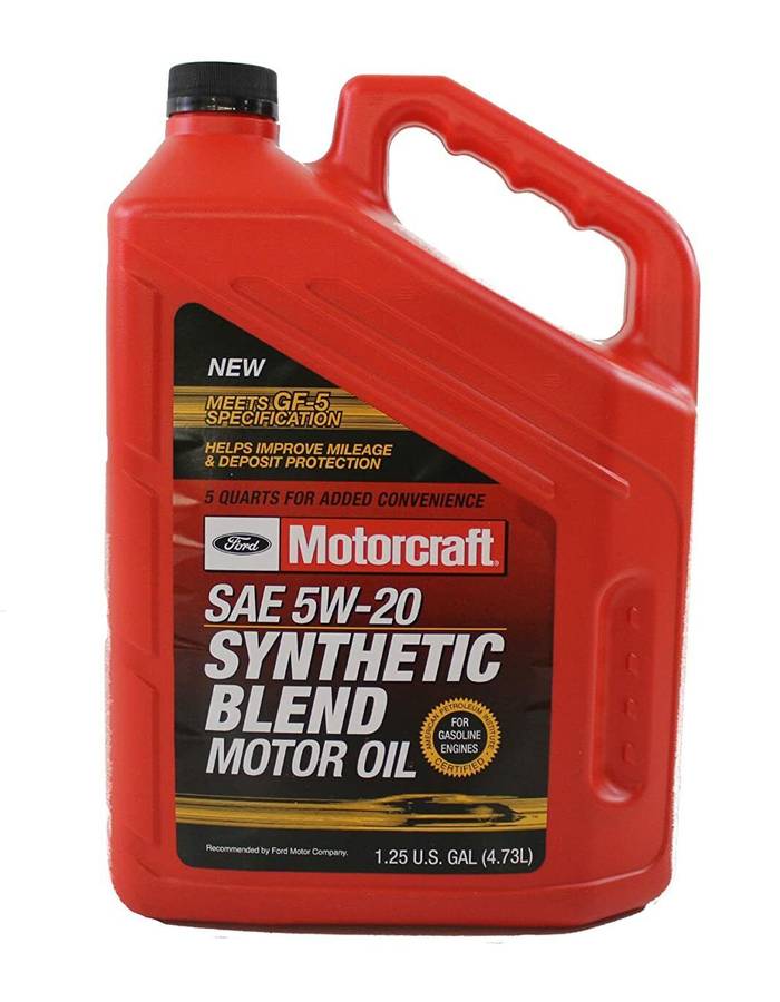 XO5W205QSP FORD Моторное масло  Motorcraft 5W20 Synthetic Blend,  4.73л